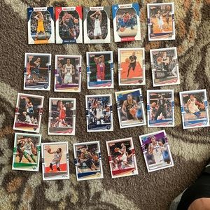 21 card lot donruss and nba hoops